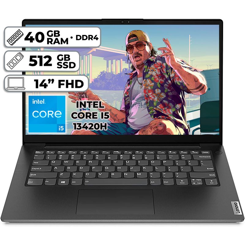 LENOVO - PORTÁTIL LENOVO V14 G4 INTEL CORE I5-13420H 40GB RAM 512GB SSD 14 FHD