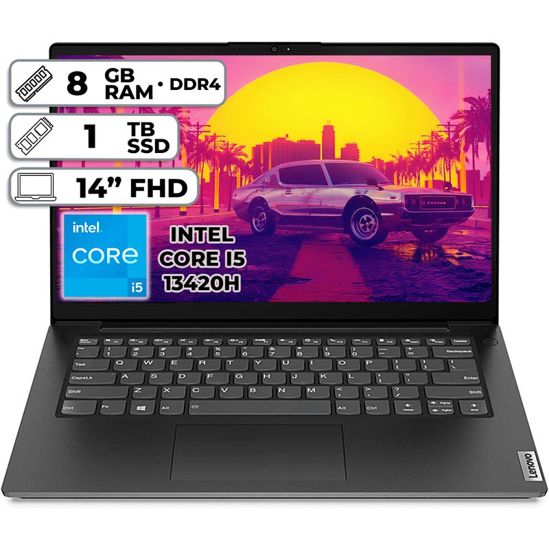 LENOVO - PORTÁTIL LENOVO V14 G4 INTEL CORE I5-13420H 8GB RAM 1TB SSD 14 FHD
