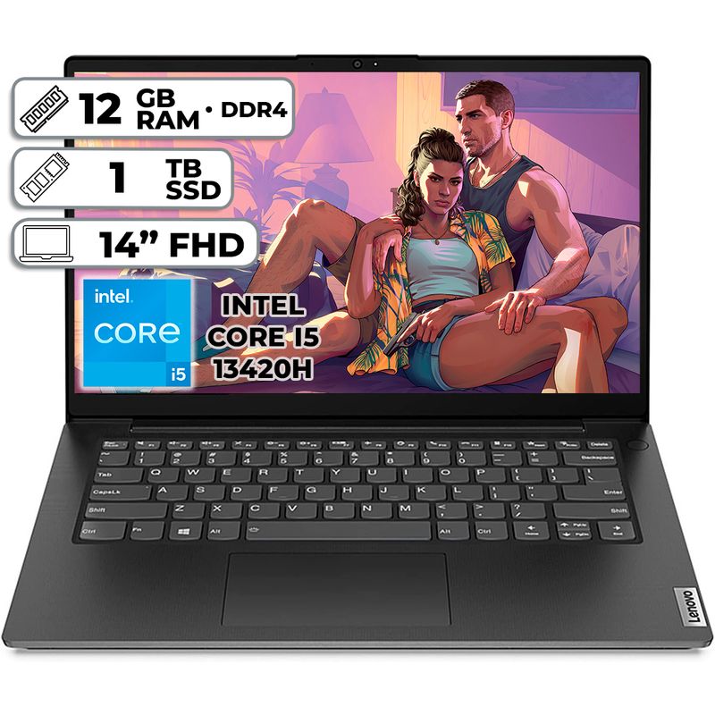 LENOVO - PORTÁTIL LENOVO V14 G4 INTEL CORE I5-13420H 12GB RAM 1TB SSD 14 FHD
