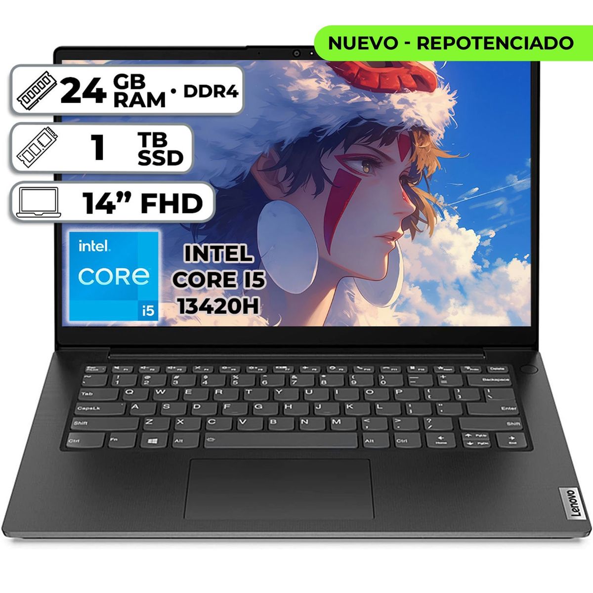 LENOVO - PORTÁTIL LENOVO V14 G4 INTEL CORE I5-13420H 24GB RAM 1TB SSD 14 FHD