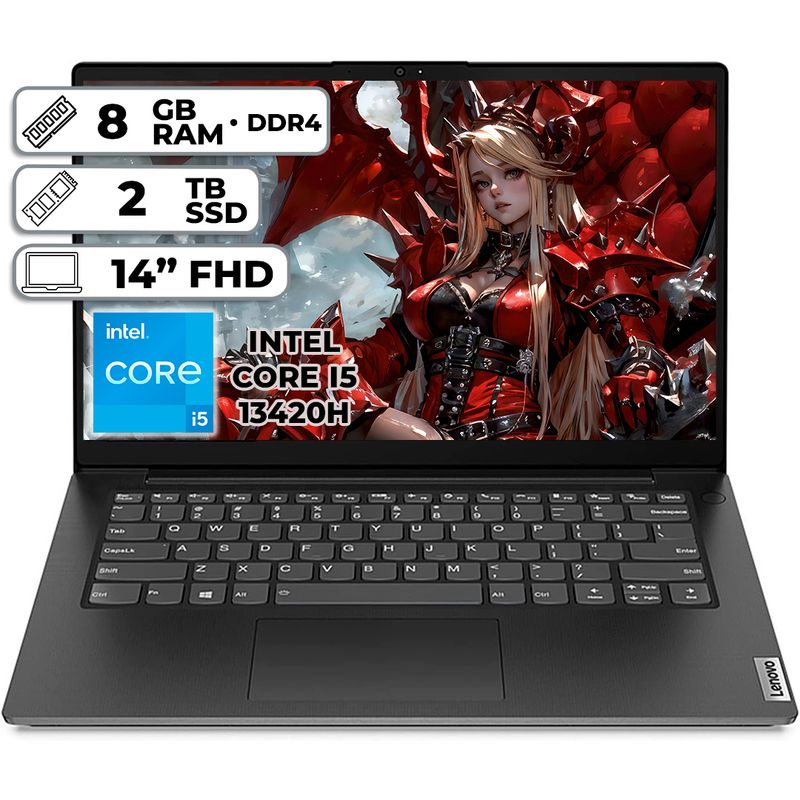 LENOVO - PORTÁTIL LENOVO V14 G4 INTEL CORE I5-13420H 8GB RAM 2TB SSD 14 FHD