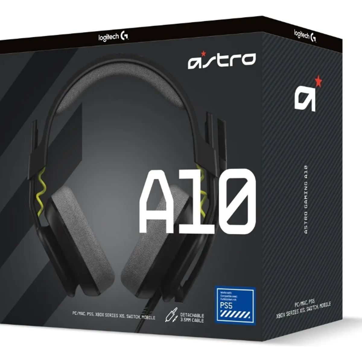 ASTRO - Audifonos Gamer Logitech Astro A10  2 Gen Negro Alambrico