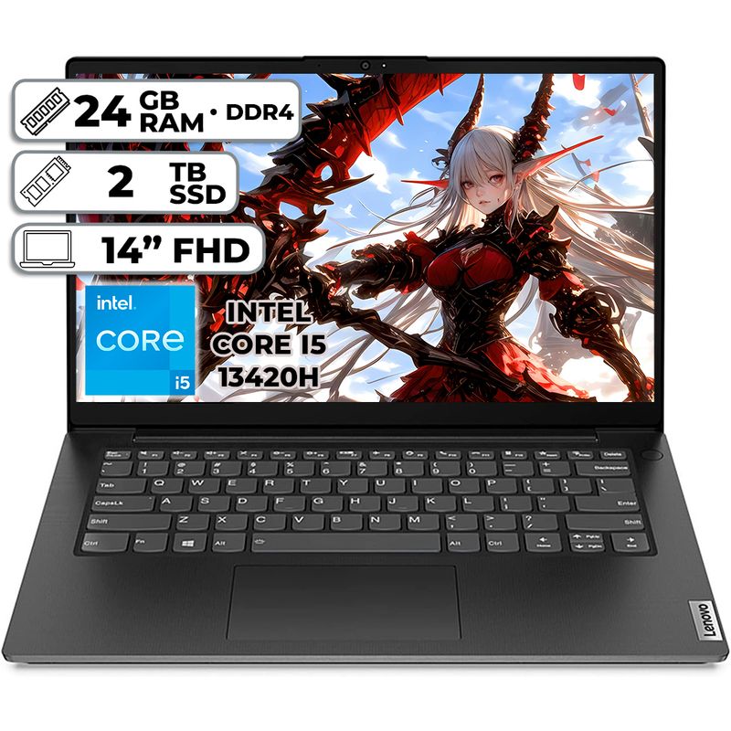 LENOVO - PORTÁTIL LENOVO V14 G4 INTEL CORE I5-13420H 24GB RAM 2TB SSD 14 FHD