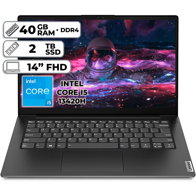 LENOVO - PORTÁTIL LENOVO V14 G4 INTEL CORE I5-13420H 40GB RAM 2TB SSD 14 FHD