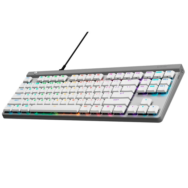 LOGITECH - Teclado Gamer Mecánico Logitech G515 TKL RGB Blanco Inglés