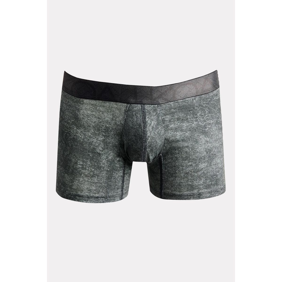 KOAJ - KOAJ Bóxer trunk-corto negro en algodón con ajuste delantero Hombre