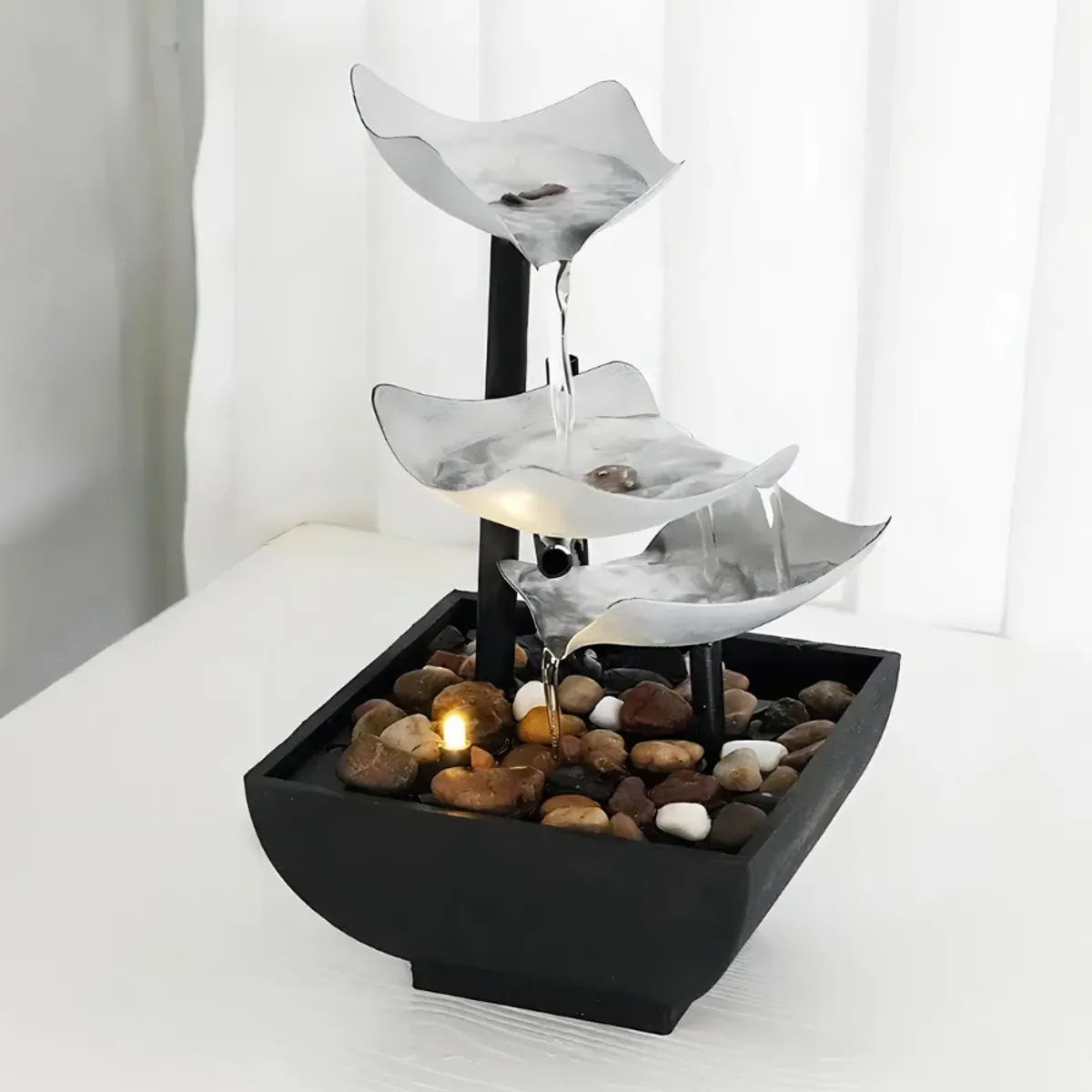 DECOR AND HOME - DECORACION PRA HOGAR FUENTE CON CASCADA DE AGUA