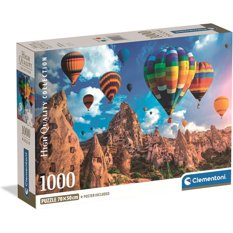 CLEMENTONI - Rompecabezas 1000 Piezas Globos Sobre Capadocia Clementoni