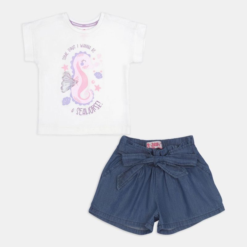BUBBLE GUMMERS - Conjunto Para Niña Bubblegummers Blanco Nena