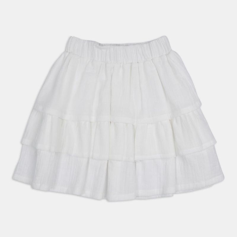 BUBBLE GUMMERS - Falda Para Niña Bubblegummers Blanco Nadia