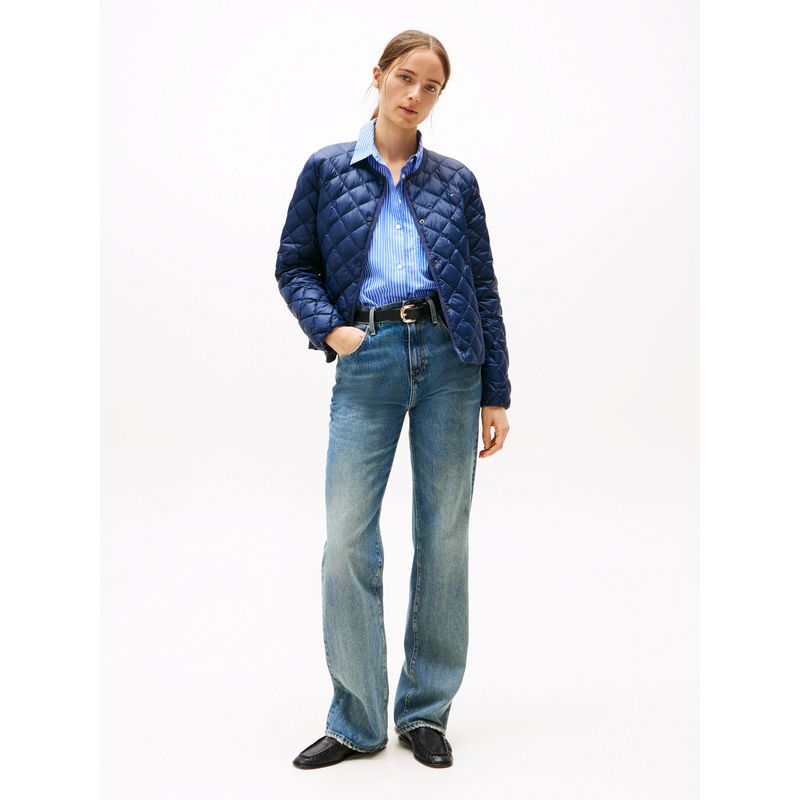 TOMMY HILFIGER - Chaqueta azul acolchada plegable con relleno Tommy Hilfiger