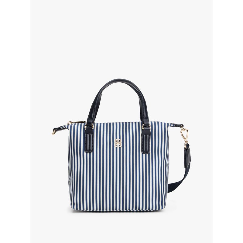 TOMMY HILFIGER - Bolso azul tote de lona Tommy Hilfiger