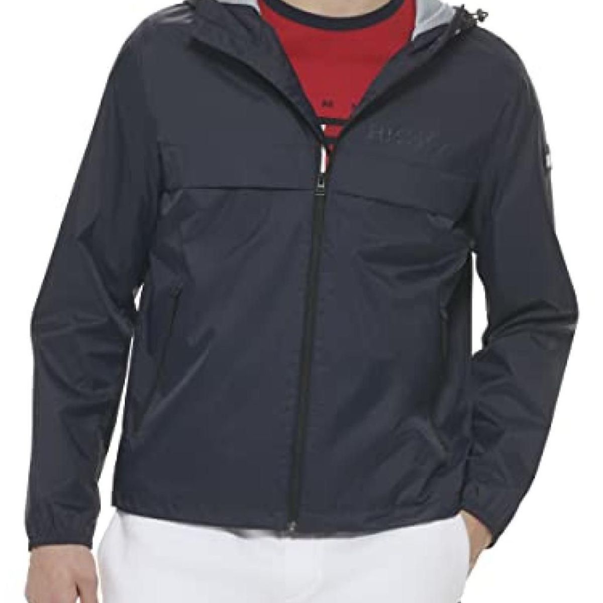 TOMMY HILFIGER - Chaqueta azul manga larga con cierre de cremallera Tommy Hilfiger