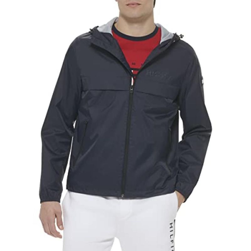 TOMMY HILFIGER - Chaqueta azul manga larga con cierre de cremallera Tommy Hilfiger