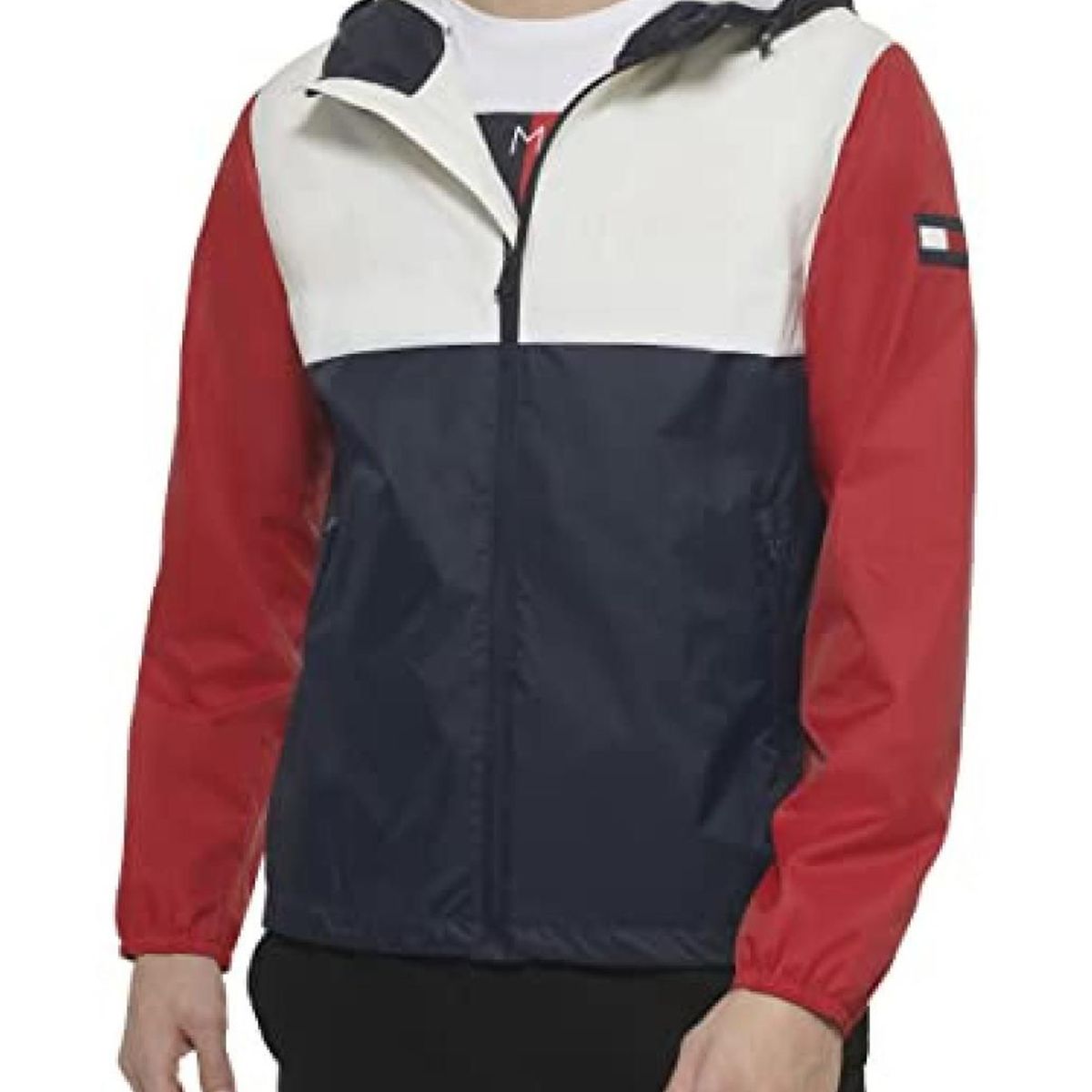 TOMMY HILFIGER - Chaqueta multicolor manga larga con cierre de cremallera Tommy Hilfiger