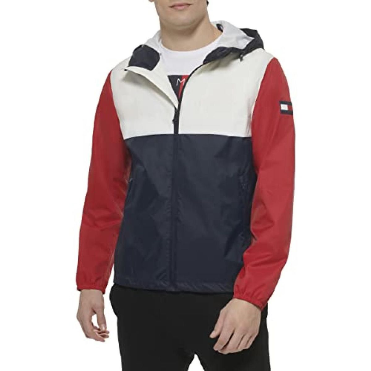 TOMMY HILFIGER - Chaqueta multicolor manga larga con cierre de cremallera Tommy Hilfiger