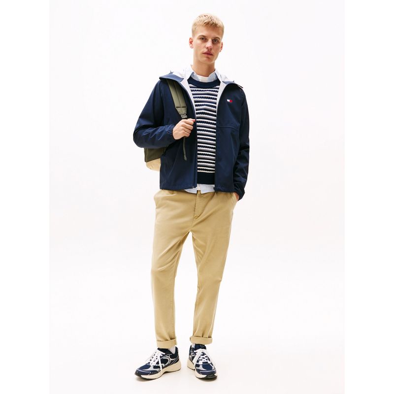 TOMMY HILFIGER - Cortavientos azul de corte amplio con cremallera Tommy Jeans