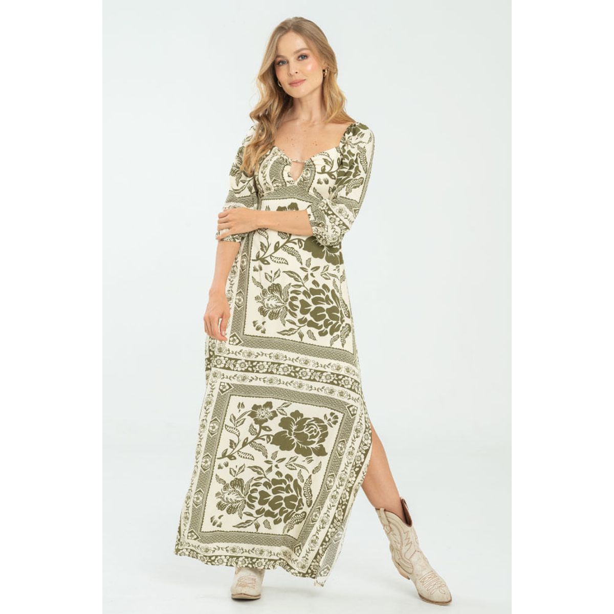 RAGGED - Vestido allyson Verde militar Ragged