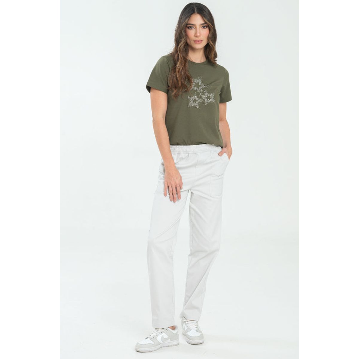 RAGGED - Pantalon jogger malta Gris pastel Ragged.