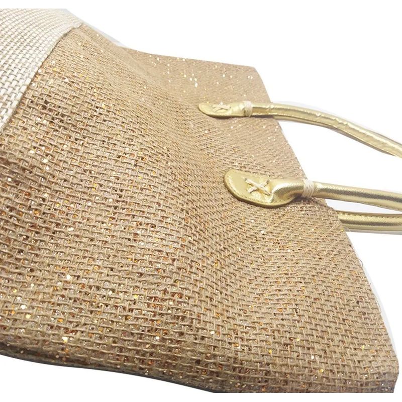 MAAT - Cartera Tropical En Tejido En Yute