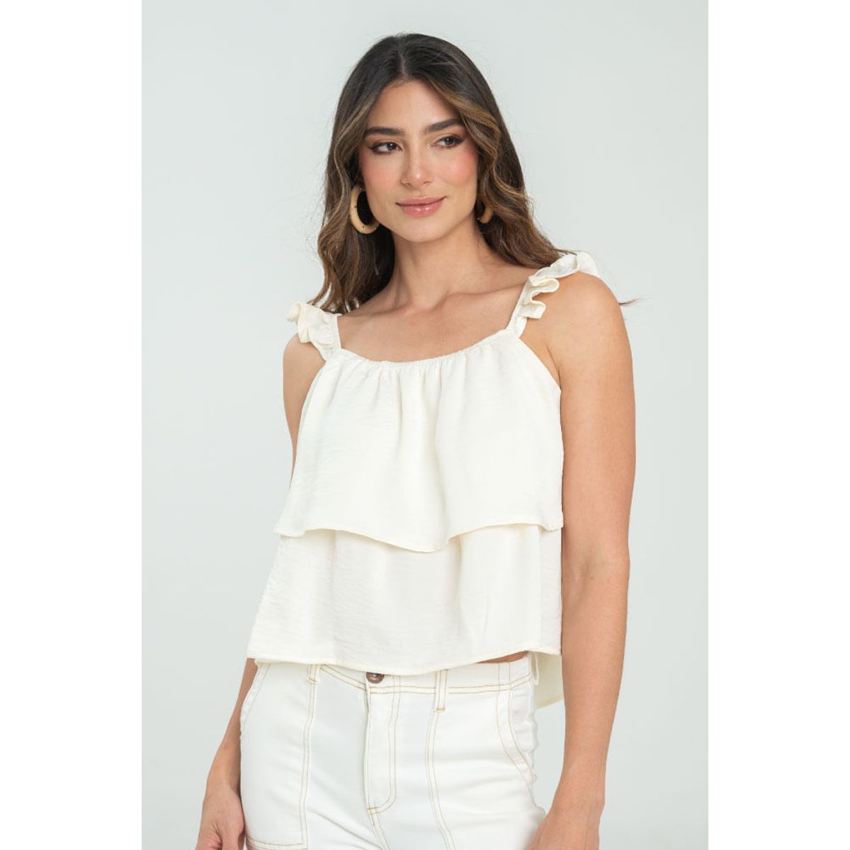RAGGED - Blusa millie Marfil Ragged.