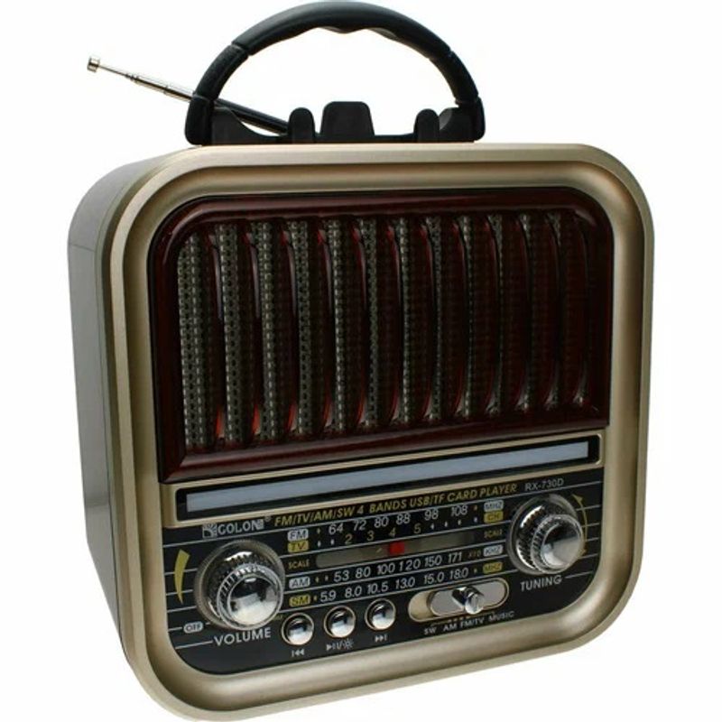 GENERICO - Radio Am Fm Parlante Usb Retro Recargable Bluetooth ¡ Mp3