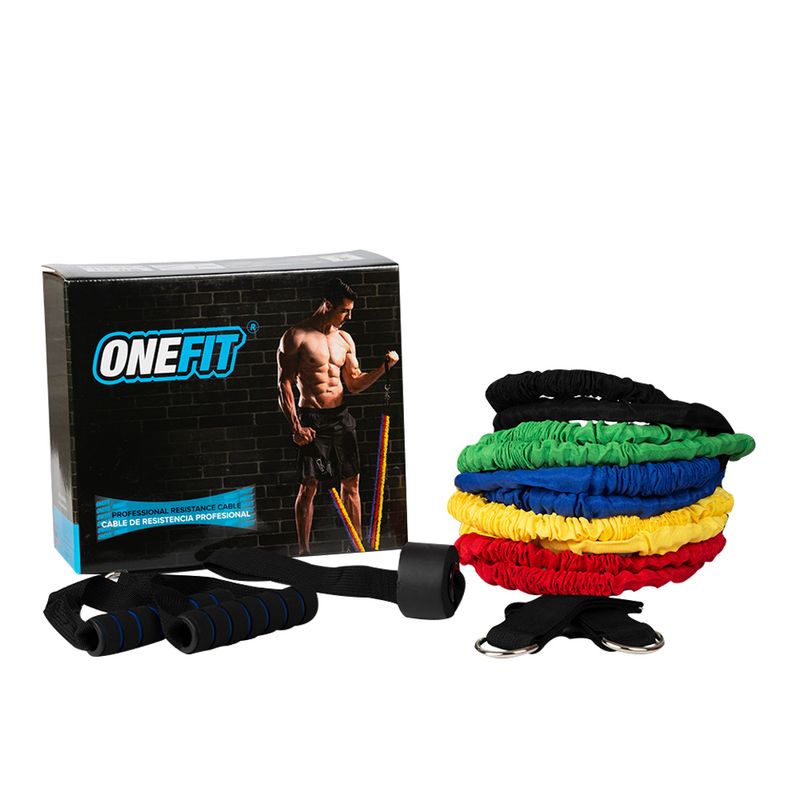 ONEFIT - Cables de resistencia para ejercicio en casa o al aire libre