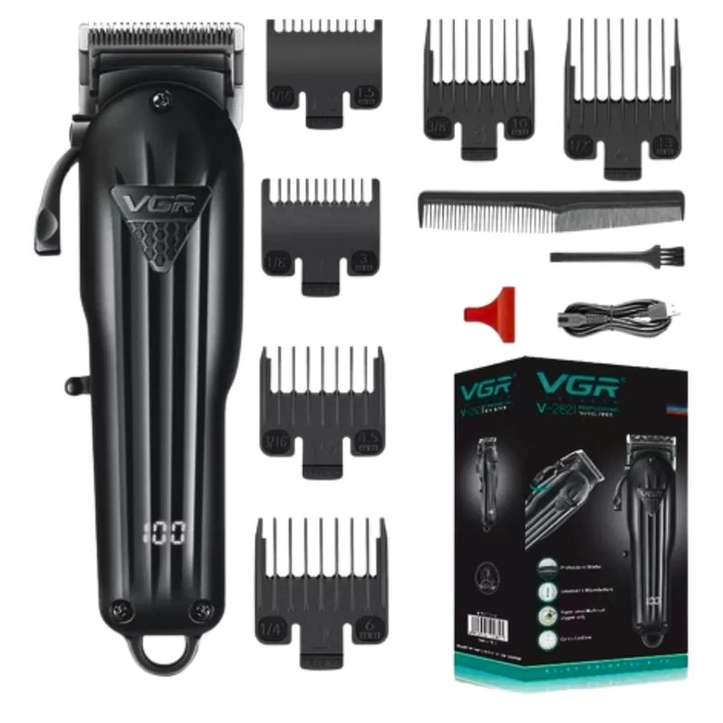 VGR - Maquina De Peluquería Profesional VGR V-282 Negra