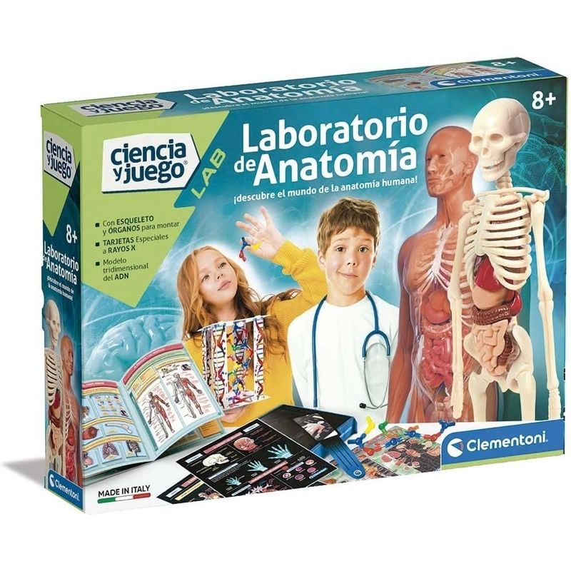 CLEMENTONI - Juego Didáctico Laboratorio De Anatomía Interactivo Niños