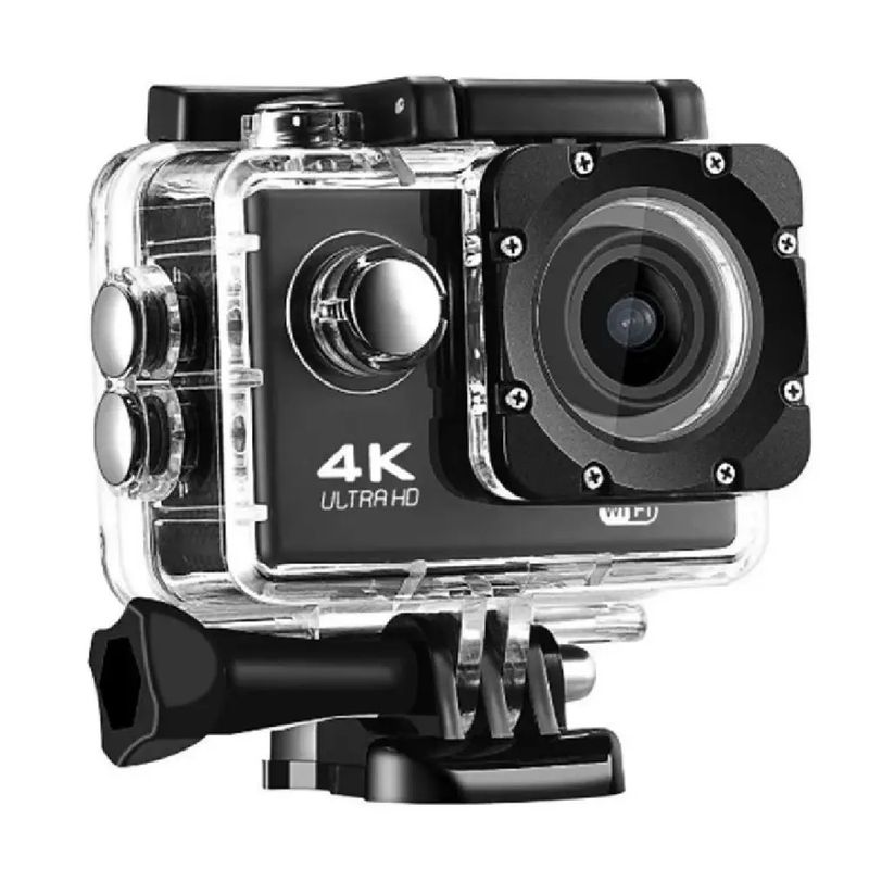 GENERAL - Camara Deportiva 4k Ultra Hd Wifi  Resistente Al Agua Negro