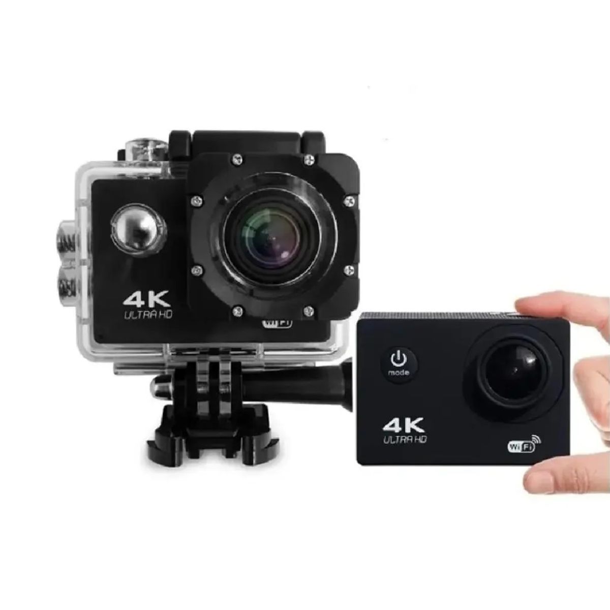 GENERAL - Camara Deportiva 4k Ultra Hd Wifi  Resistente Al Agua Negro