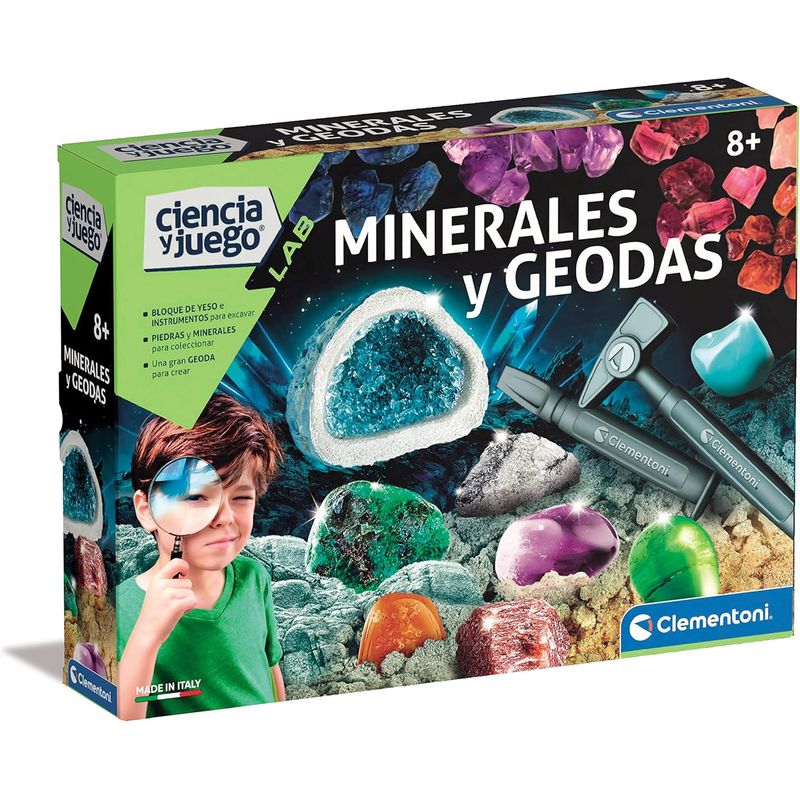 CLEMENTONI - Juego Didáctico Crea Cristales Sorprendentes Para Niños