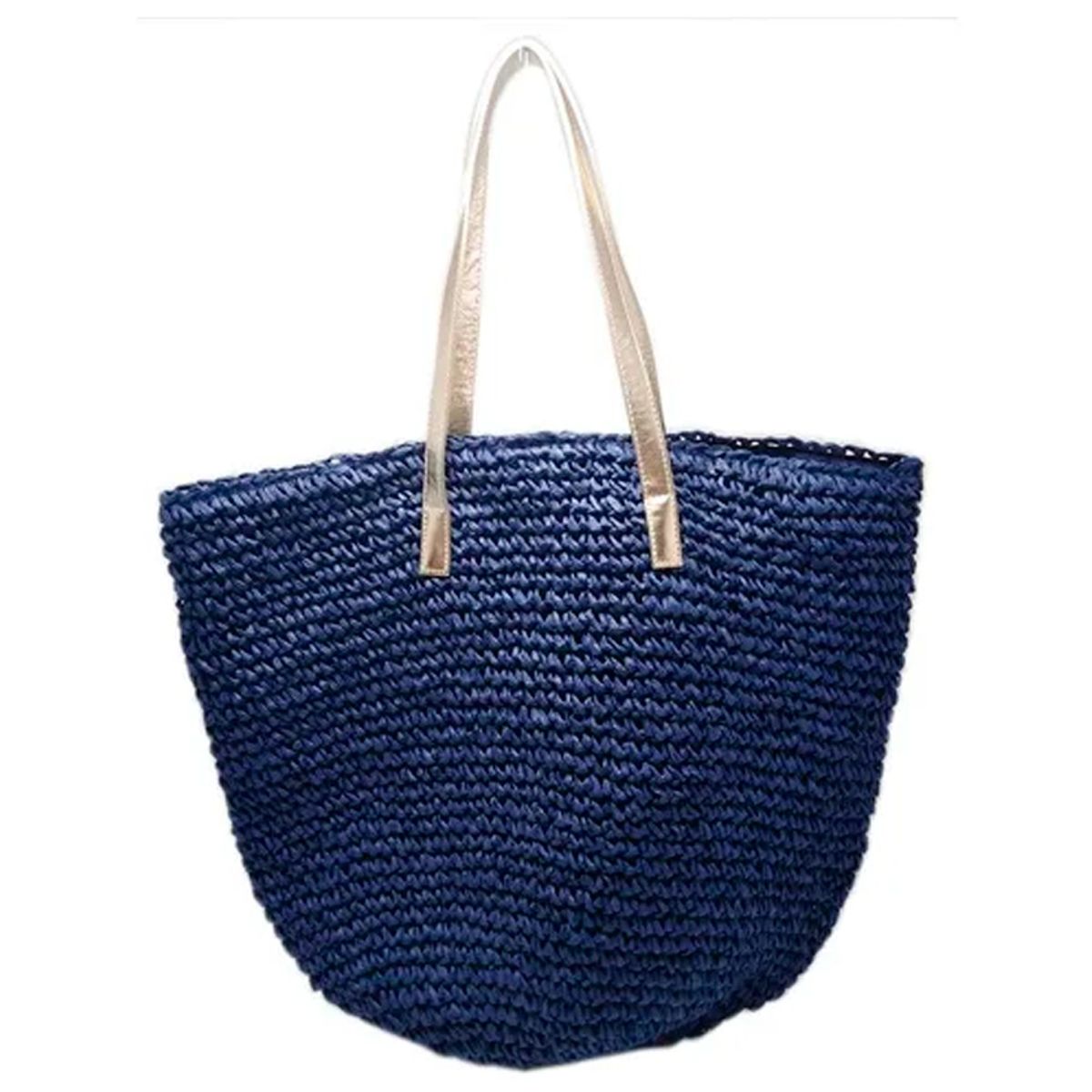 MAAT - Bolso En Tejido De Papel De Paja Azul Rindala