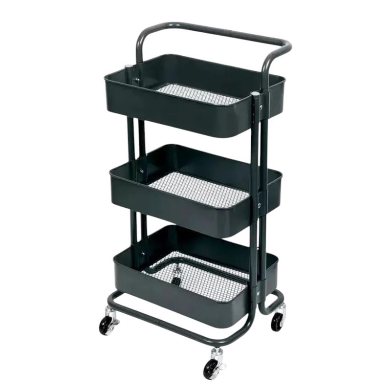 GENERICO - Carrito Organizador De 3 Niveles Con Ruedas Para Cocina