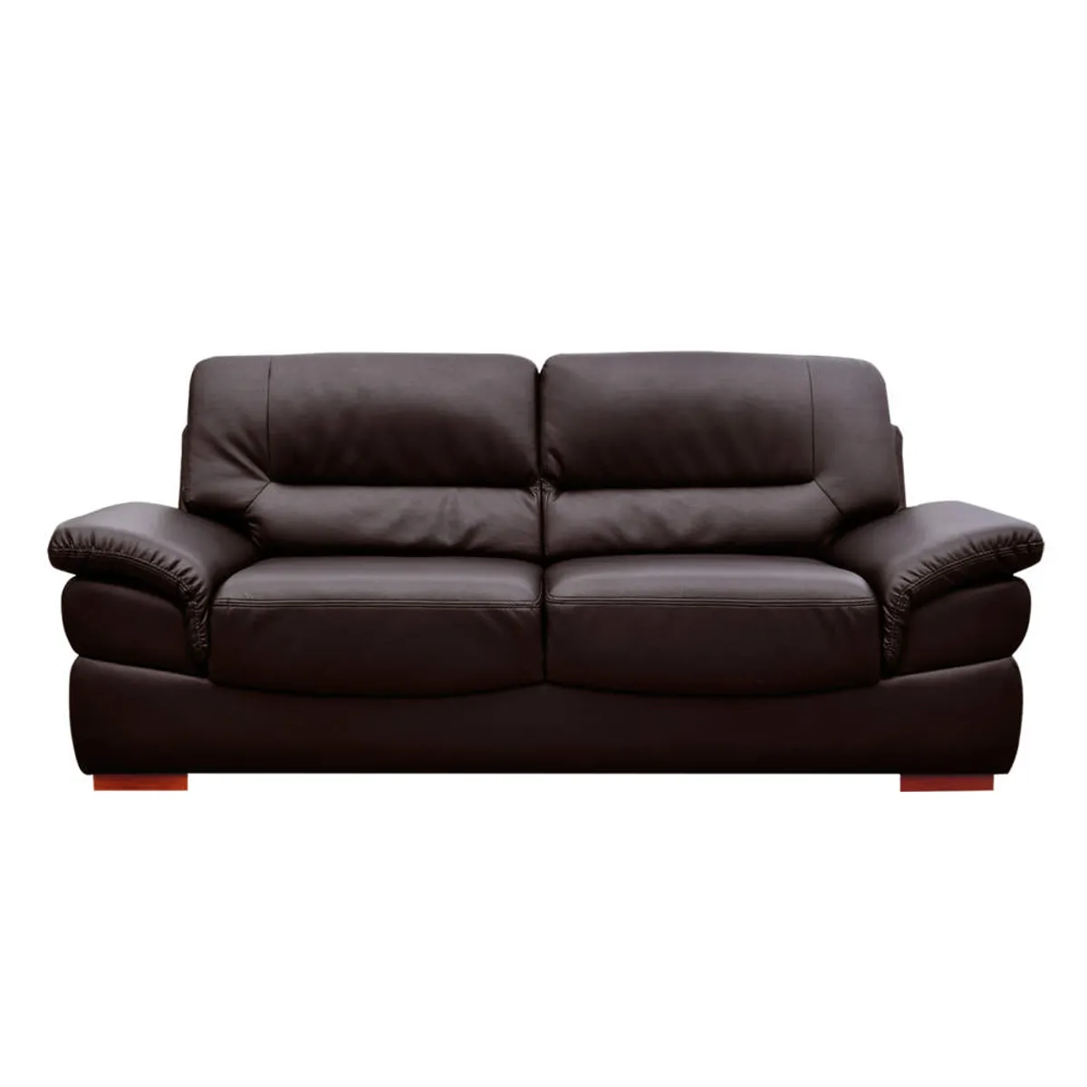 SOFA MARKET - Sofa Byron 3 Puestos Ecocuero Cafe