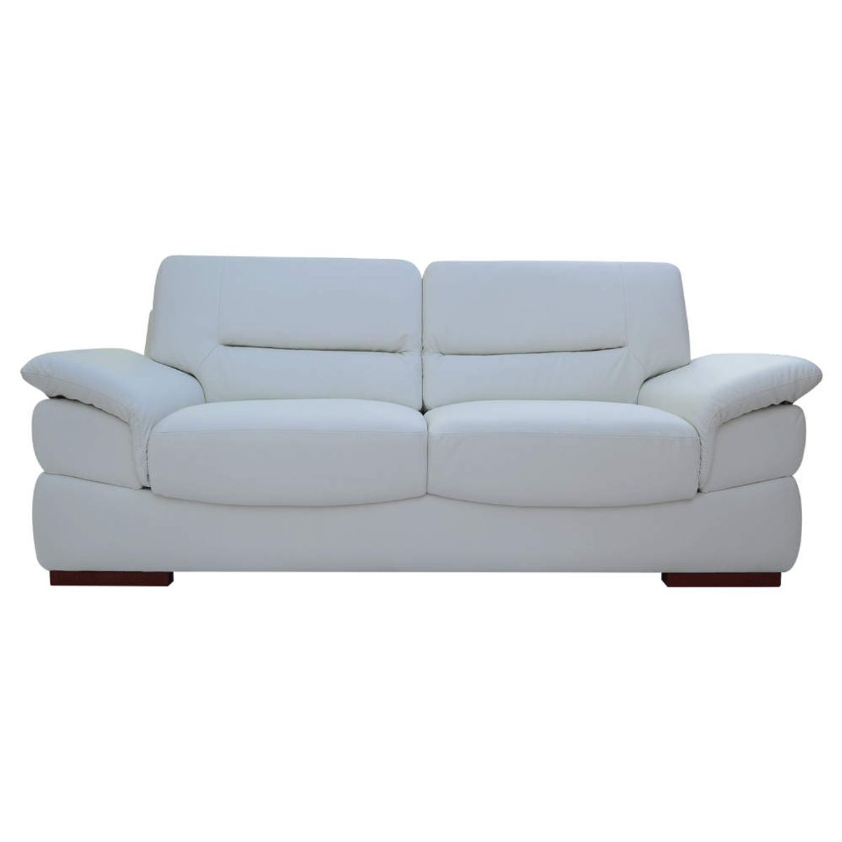 SOFA MARKET - Sofa Byron 3 Puestos Ecocuero Blanco