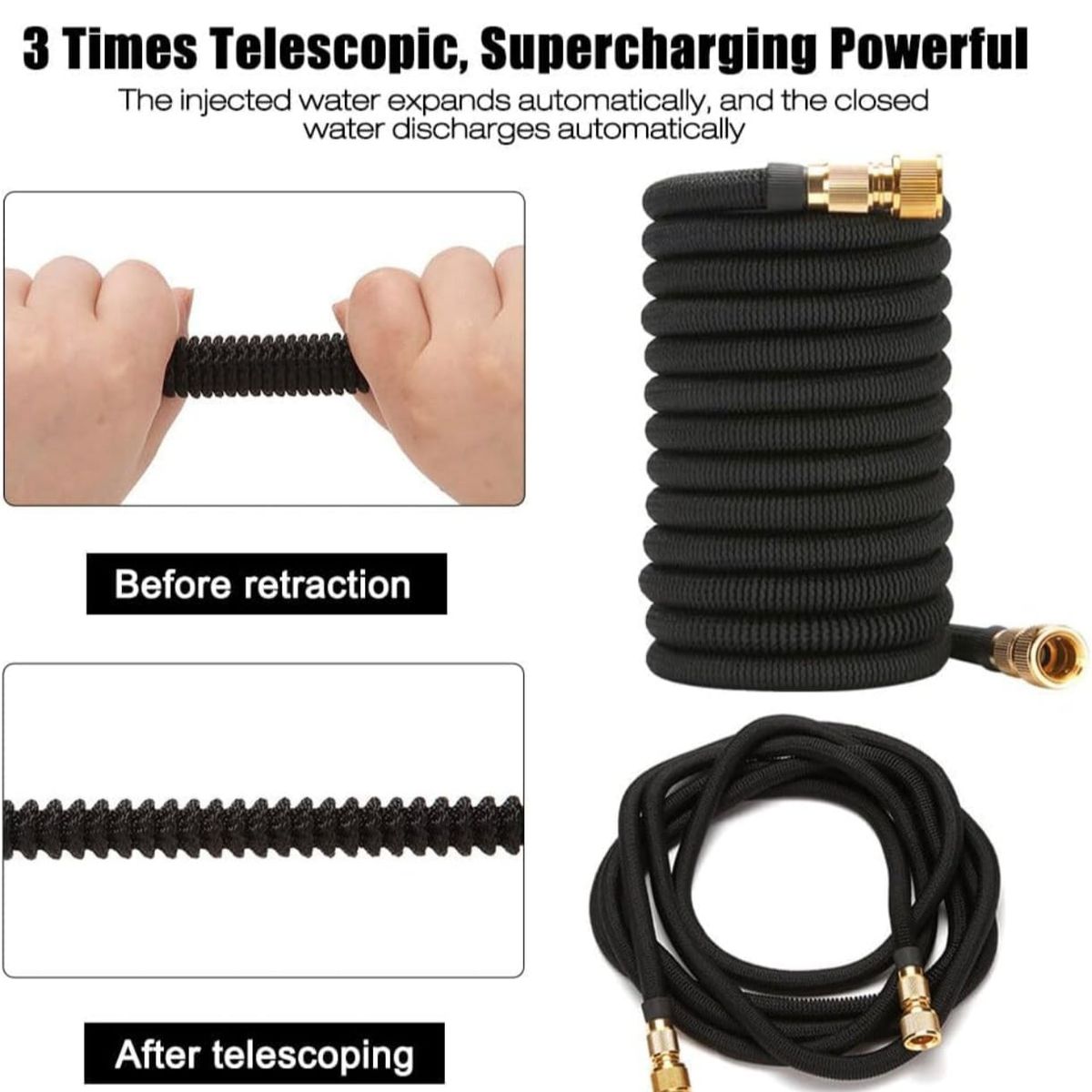 MAGIC HOSE - Manguera Expandible 30m Magic House Con Pistola