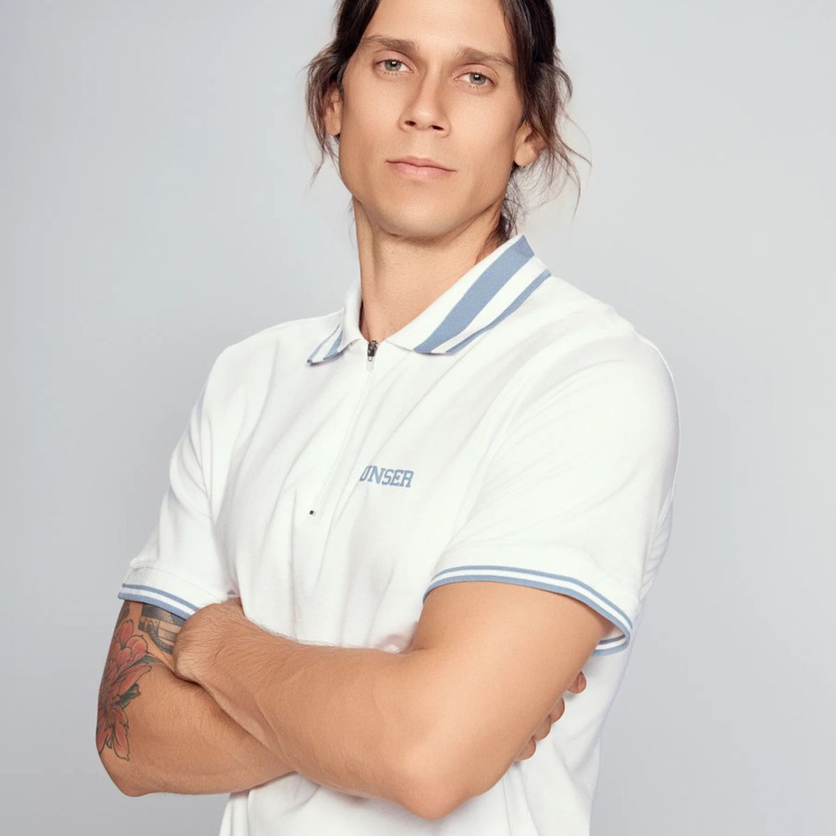 UNSER - Polo Para Hombre Molderia Slim Unicolor Manga Corta Unser