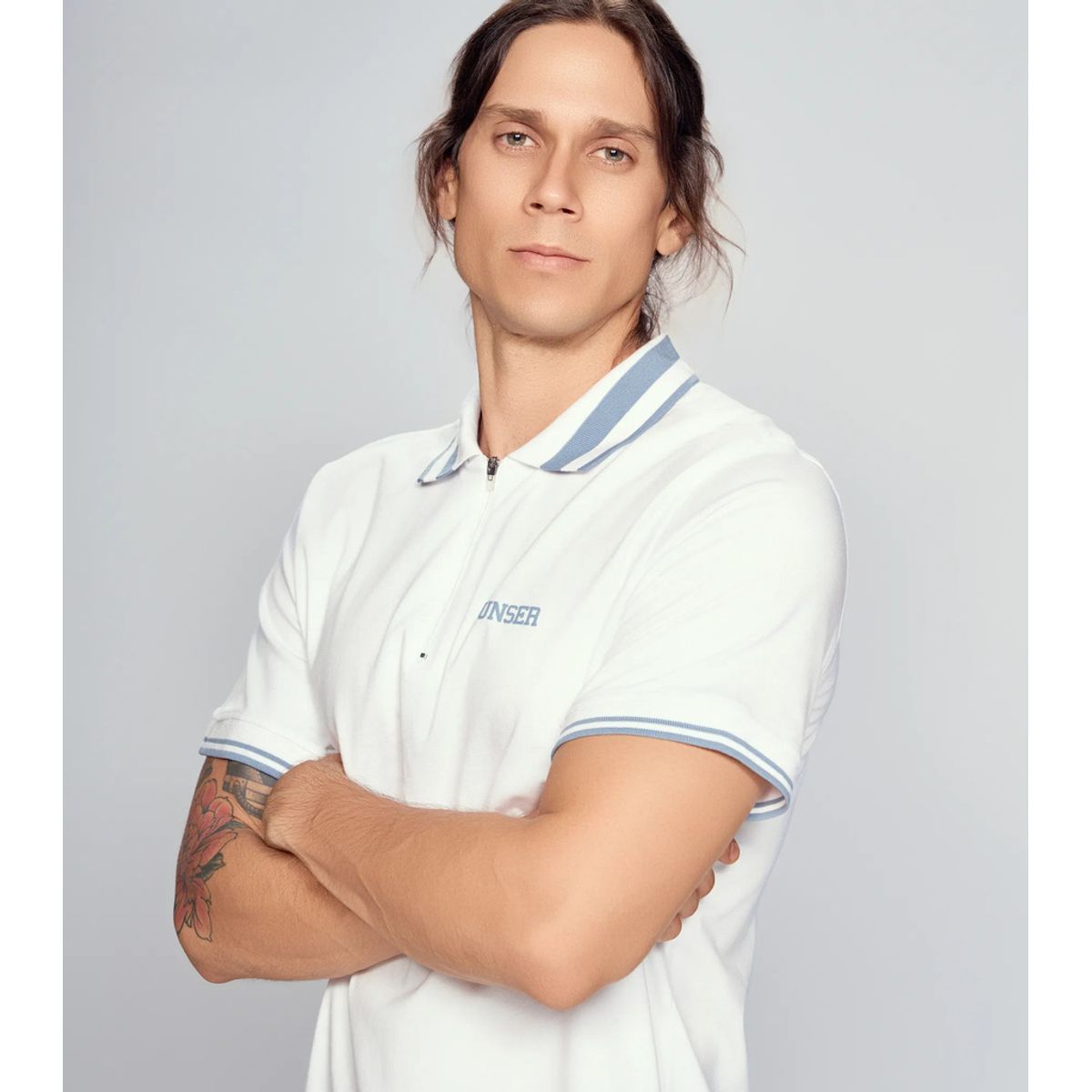 UNSER - Polo Para Hombre Molderia Slim Unicolor Manga Corta Unser