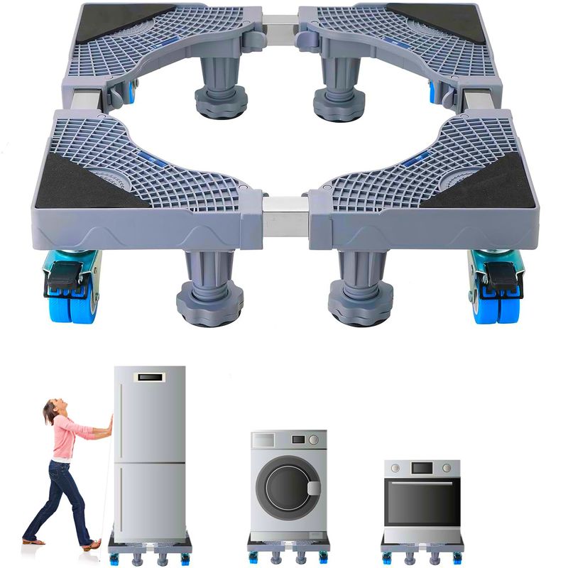 ONE PIXEL - Soporte De Lavadora Nevera Móvil Con Ajuste De Medida Ergonómica