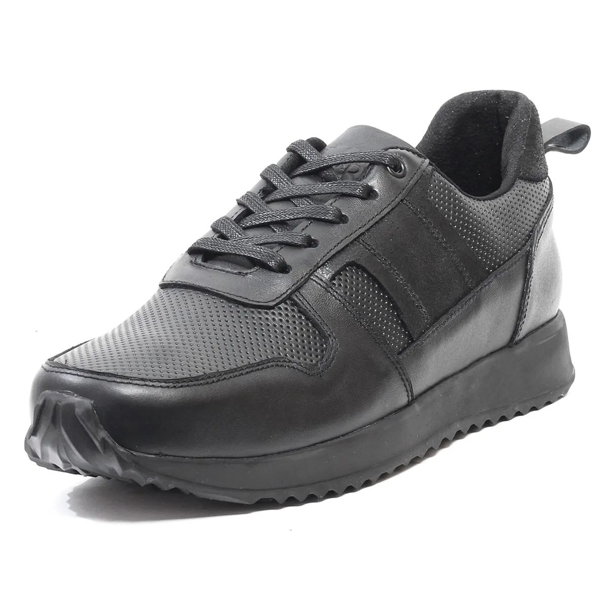 VIAR - Tenis Cuero Para Hombre Viar Walfer01 Negro