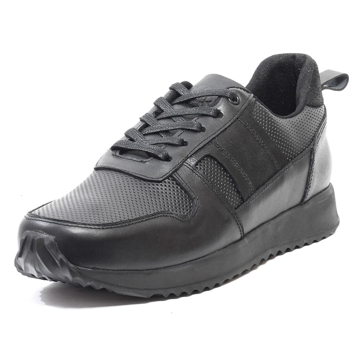 VIAR - Tenis Cuero Para Hombre Viar Walfer01 Negro