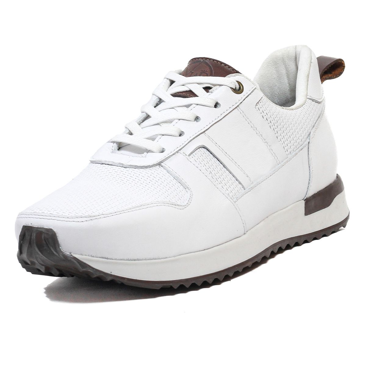 VIAR - Tenis Cuero Para Hombre Viar Walfer Blanco