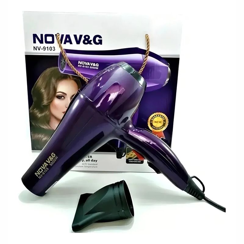 NOVA - Secador De Cabello Nova Nv-9103 Violeta 110v