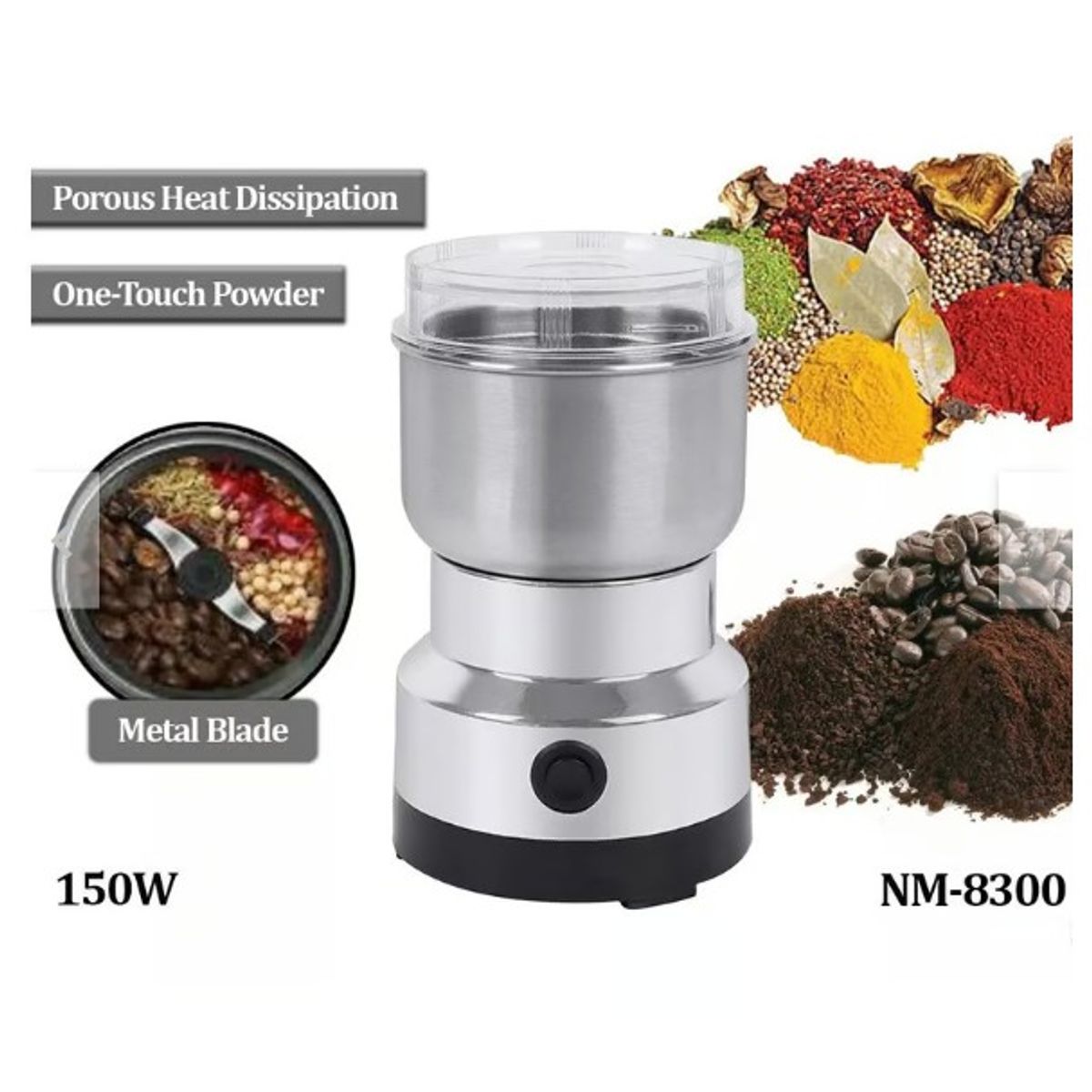 GENERICO - MOLINO ELECTRICO PARA CAFE Y ESPECIAS