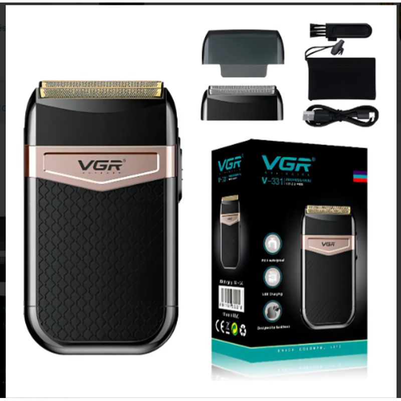 VGR - Afeitadora Shaver Corta Barba Calvo Vgr V-331 Recargable