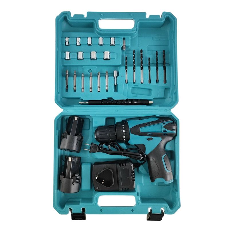 STONE - Taladro Inalámbrico Percutor Kit Accesorios