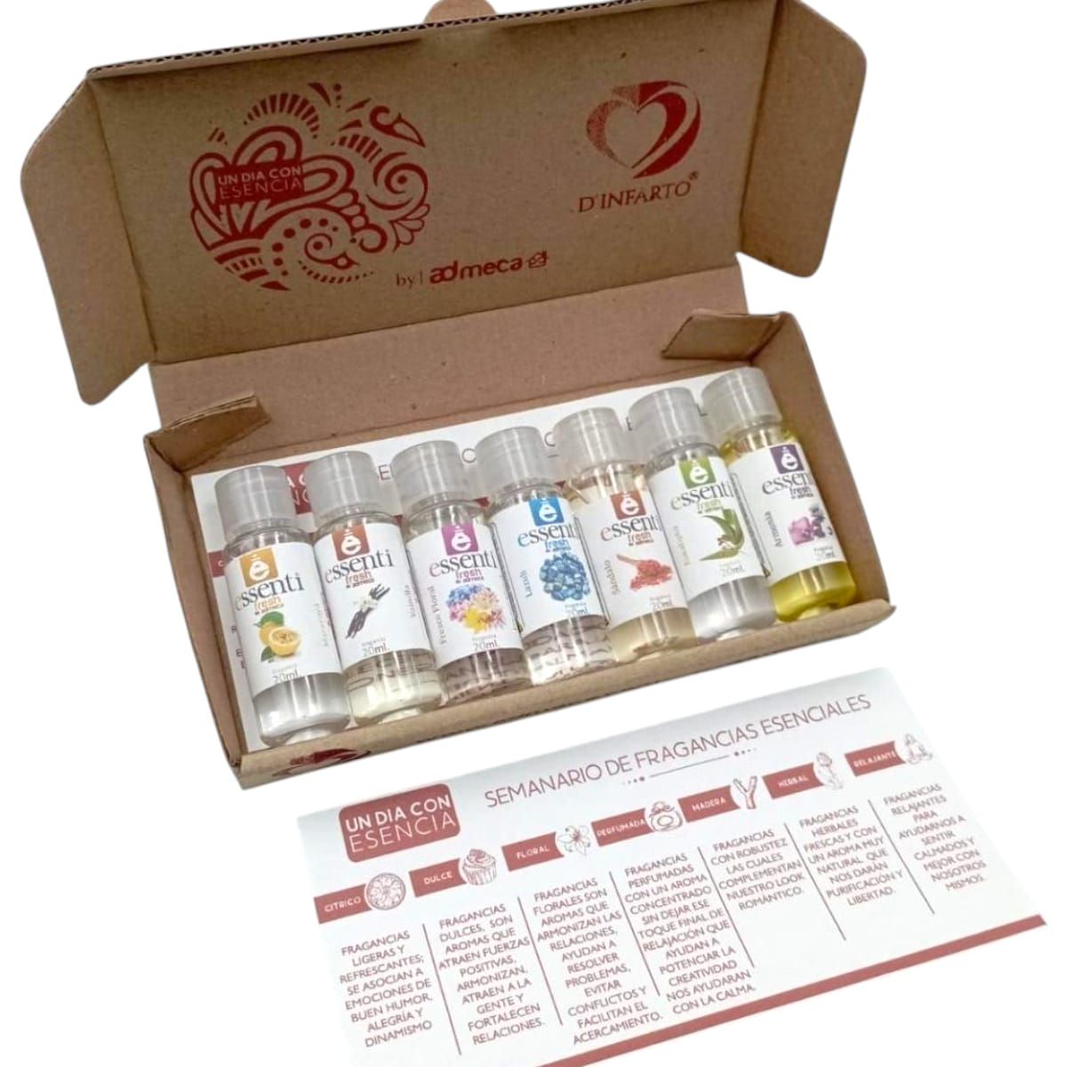 GENERICO - SEMANARIO DE 7 FRAGANCIAS ESENCIAS DE 20ML PARA PEBETERO