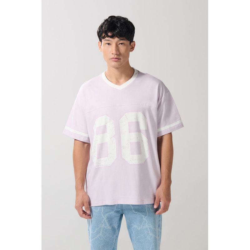 KOAJ - KOAJ Camsieta oversize manga corta en jersey con estampación t HOMBRE