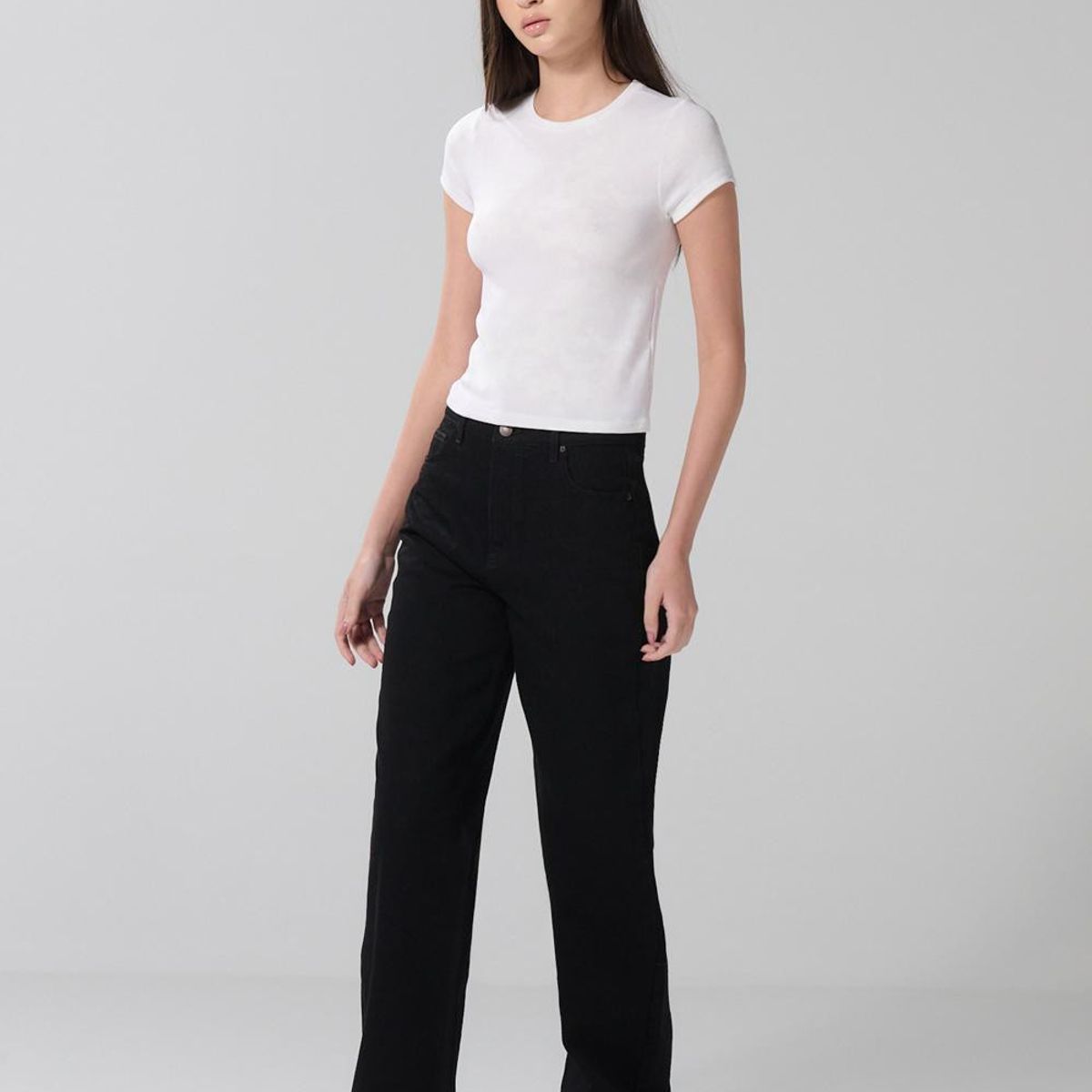 KOAJ - KOAJ Camiseta en rib lila clara con efecto tie dye y manga  Mujer